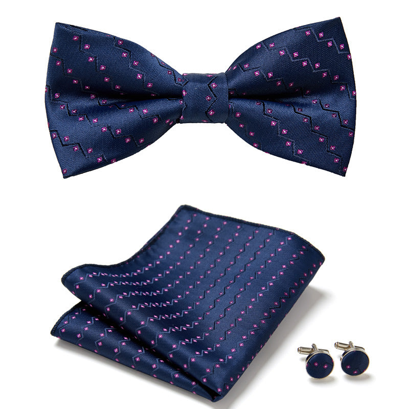 Elegantes Herren Fliegen-Set mit farbigem Blumenmuster, perfekt für Hochzeiten, Galas & festliche Anlässe.