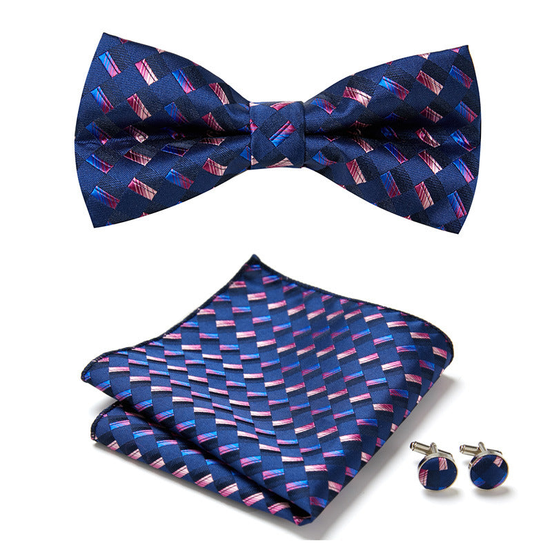 Herren Polyester Fliegen-Set, floral, perfekt für festliche Anzüge, Hochzeitsmode & besondere Feiern.