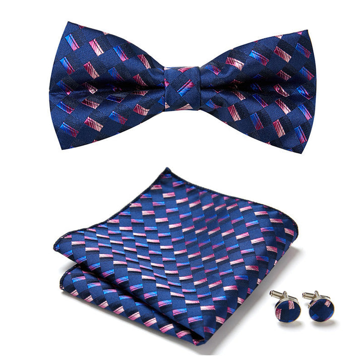 Herren Polyester Fliegen-Set, floral, perfekt für festliche Anzüge, Hochzeitsmode & besondere Feiern.