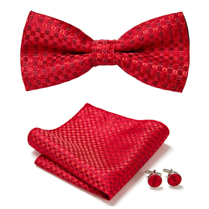Modernes Herren Fliegen-Set mit Blumen-Muster, perfekt für Hochzeiten, Abendmode & besondere Feiern.