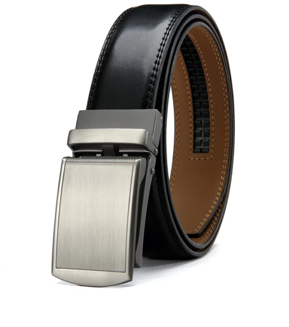 Geschenkidee für Männer: Eleganter Herren Gürtel mit automatischer Schnalle, verstellbar.