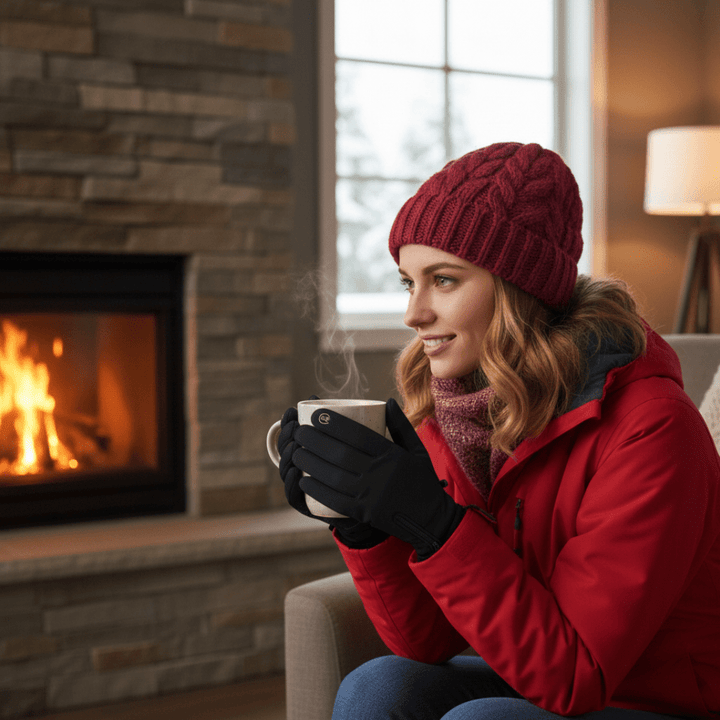 Robuste wasserdichte Heizhandschuhe für Herren, bieten ultimativen Kälteschutz bei Regen, Schnee und Wind im Outdoor.