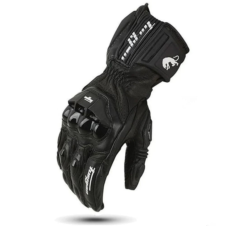 Detail der Herren Motorradhandschuhe: strapazierfähig, mit integriertem Schutz und atmungsaktivem Mesh.