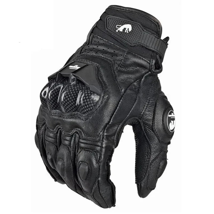 Detailansicht der Herren Motorradhandschuhe: wind- & wasserdicht, Touchscreen-Funktion für optimale Kontrolle.