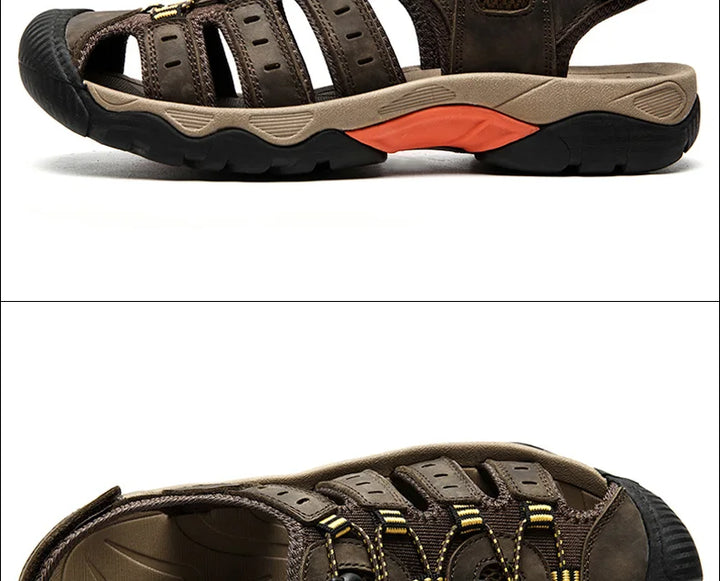 Strapazierfähige Herren Trekkingsandalen für Outdoor; komfortable Wandersandalen & Sommerschuhe.