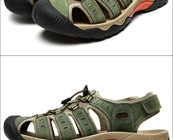 Bequeme Herren Sandalen für lange Wanderungen; robuste Outdoor- & Trekkingsandalen.