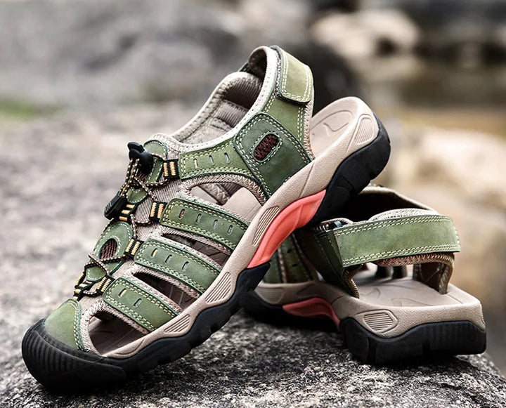 Mart Lion Herren Wandersandalen; robuste Outdoor Sandalen & bequeme Sommerschuhe.