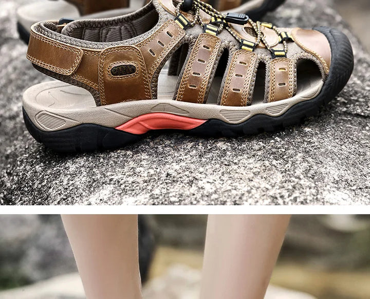 Robuste Mart Lion Herren Outdoor Sandalen; ideale Trekkingsandalen für anspruchsvolles Gelände.