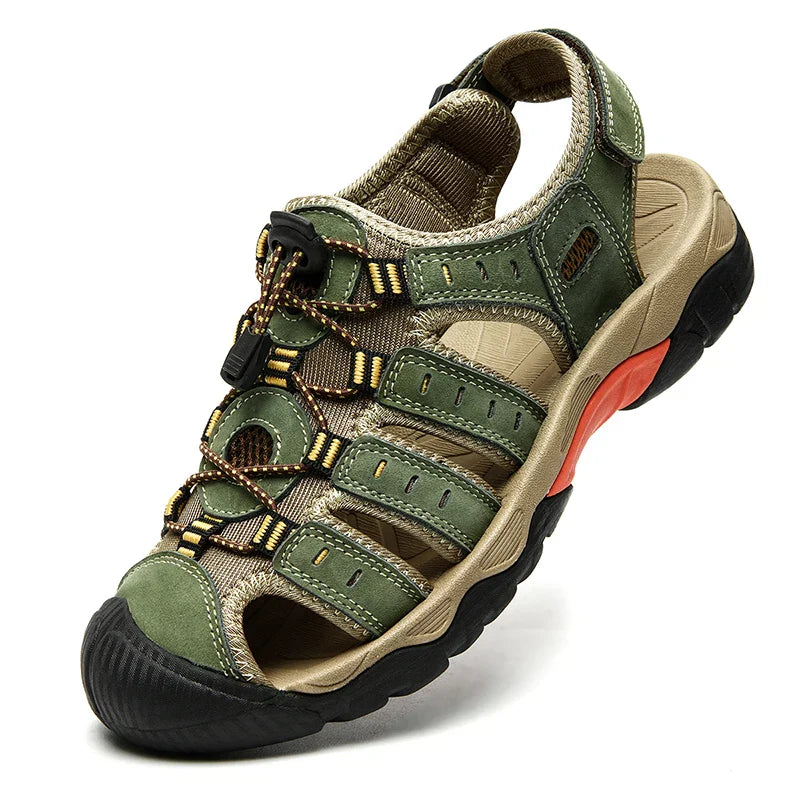 Klassische Herren Trekkingsandalen; bequeme Outdoor Sandalen für Freizeit & Abenteuer.