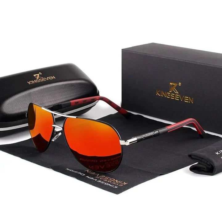 Moderne Herren Pilotenbrille, polarisiert, entspiegelt, mit UV400 Schutz & stilvollem Metallrahmen.