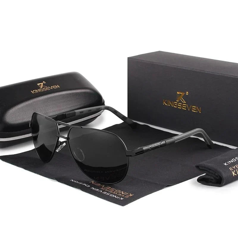 Elegante Herren Sonnenbrille, Pilotenform, polarisiert & UV400 Schutz, vielseitig für Alltag & Outdoor.
