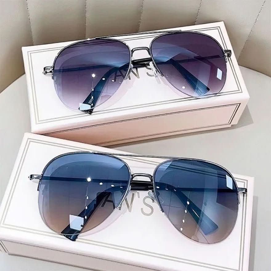 Modische Herren-Sonnenbrille im Pilotenstil mit Legierungsrahmen und UV400-Schutz.