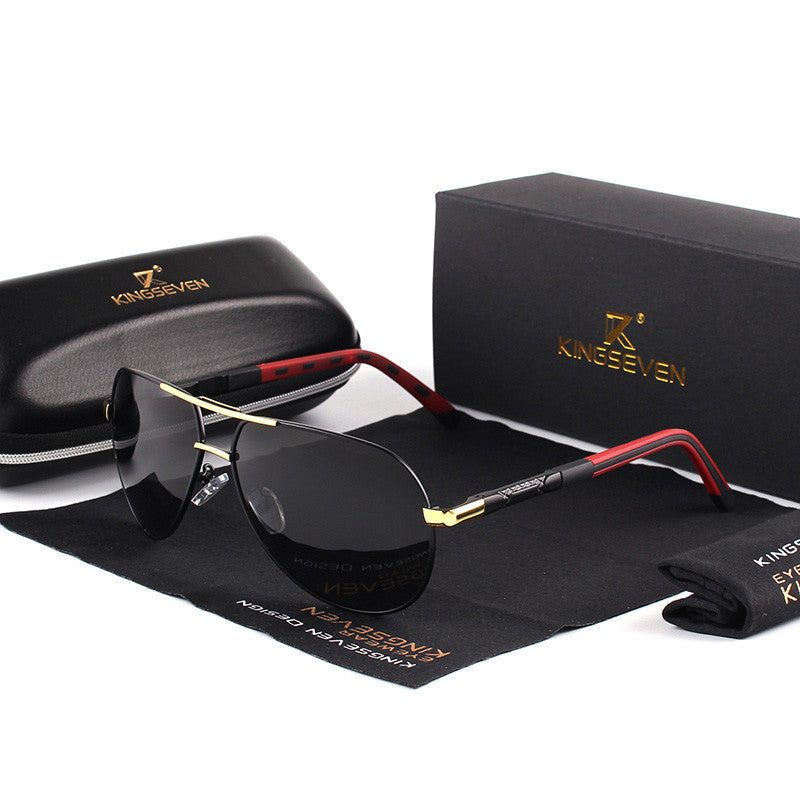 Robuste Herren Sonnenbrille mit 100% UV400 Schutz und polarisierten Gläsern, ideal für Garten & Outdoor.