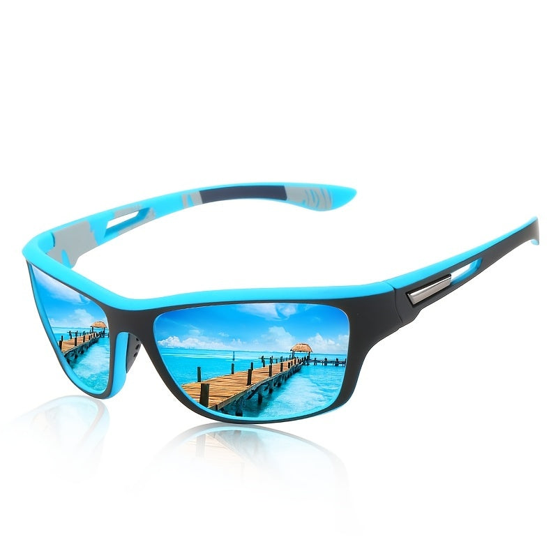 Leichte Herren Sportbrille, polarisiert, schützt vor Sonne & Blendung. Perfekt für Outdoor.