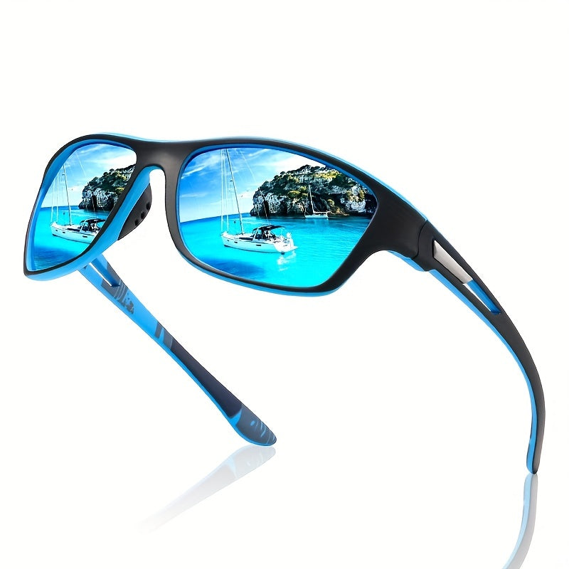 Stilvolle Polarisierte Herren Sonnenbrille, UV400 Augenschutz, für Fahrten & Sportaktivitäten.