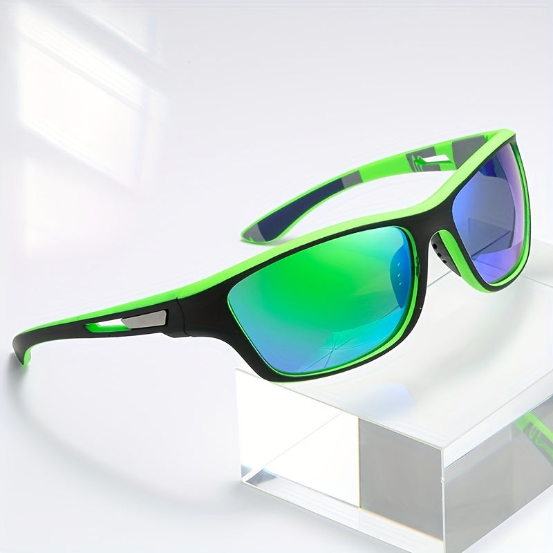 Stilvolle Herren Sportbrille, polarisiert, ideal für Fahrrad & Laufen. Blendfrei.