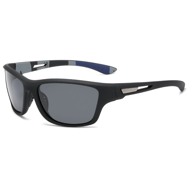 Robuste Herren Angelbrille, polarisiert, für blendfreie Sicht beim Fischen. UV400 Schutz.