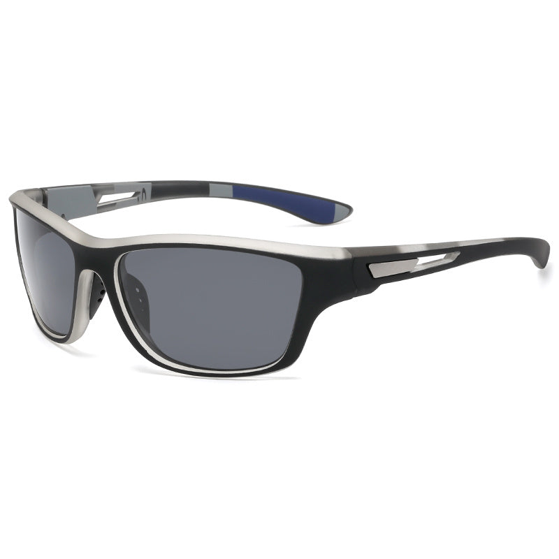 Hochwertige Herren Sport-Sonnenbrille, polarisiert, für maximalen UV400 Schutz & Komfort.