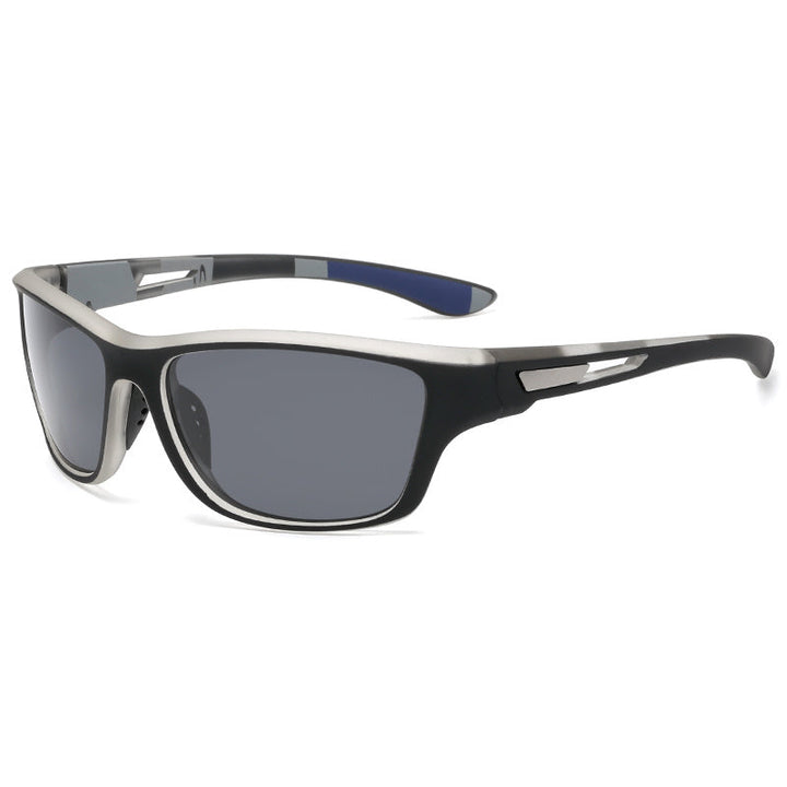 Hochwertige Herren Sport-Sonnenbrille, polarisiert, für maximalen UV400 Schutz & Komfort.