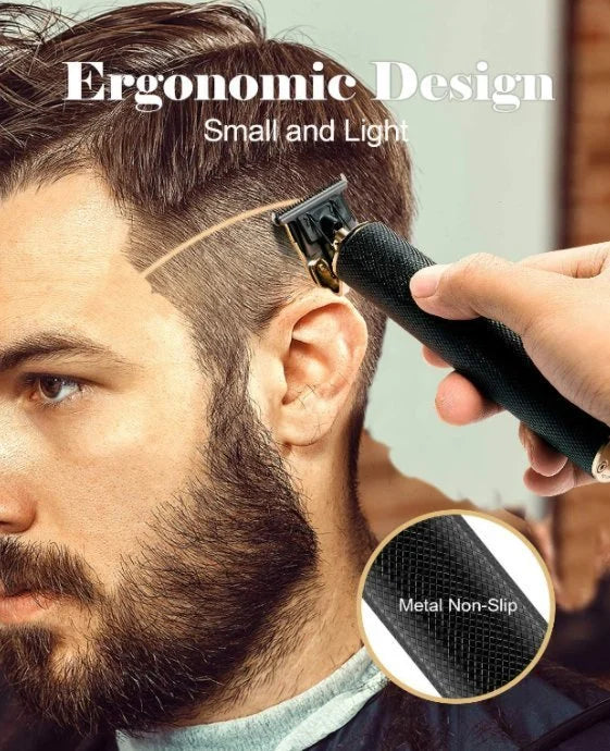 Herren Präzisions-Haarschneider, kabellos, für Bart & Haar. Edelstahlklingen, ergonomisches Design.