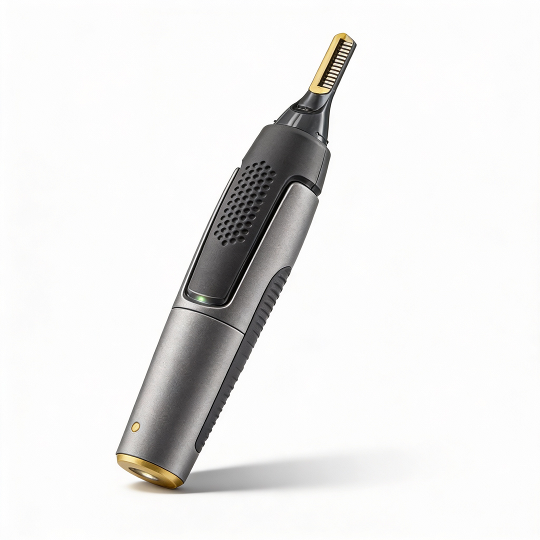 Herren Präzisionstrimmer für Nase, Ohren & Konturen mit LED-Licht, ideal für die Gesichtspflege.