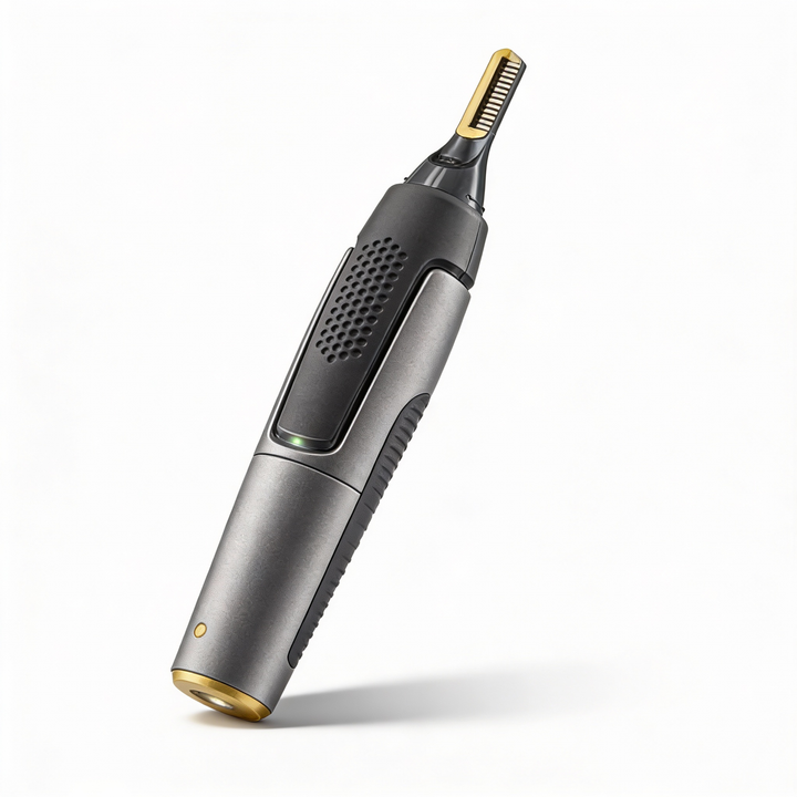 Herren Präzisionstrimmer für Nase, Ohren & Konturen mit LED-Licht, ideal für die Gesichtspflege.