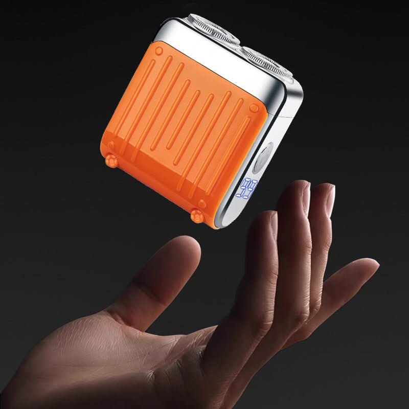 Nahaufnahme des magnetischen Scherkopfs des PRECISHAVE Herrenrasierers für präzise und glatte Rasur.