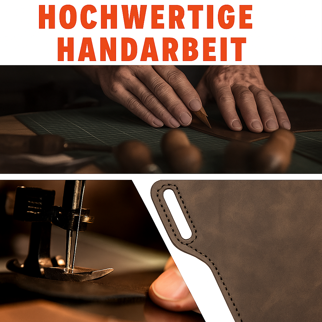 Praktische Herren Reise Gürteltasche aus PU Leder, vertikal, für Smartphones. Ideal für Outdoor.