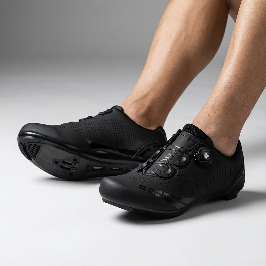 Schwarze Herren Sportschuhe Mathew, ergonomisch geformt, mit Boa-System für überragenden Tragekomfort.