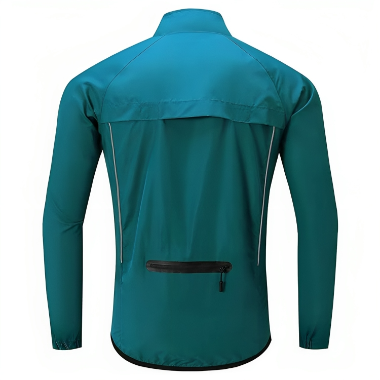 Leichte ReflectoRide Herren-Fahrradjacke, atmungsaktiv und reflektierend, ideal für sportliche Fahrten.