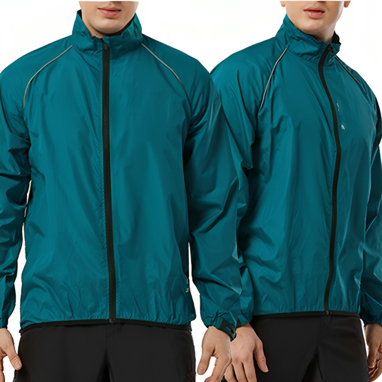 Effektive Sichtbarkeit: ReflectoRide Herren-Fahrradjacke mit stark reflektierenden Details.