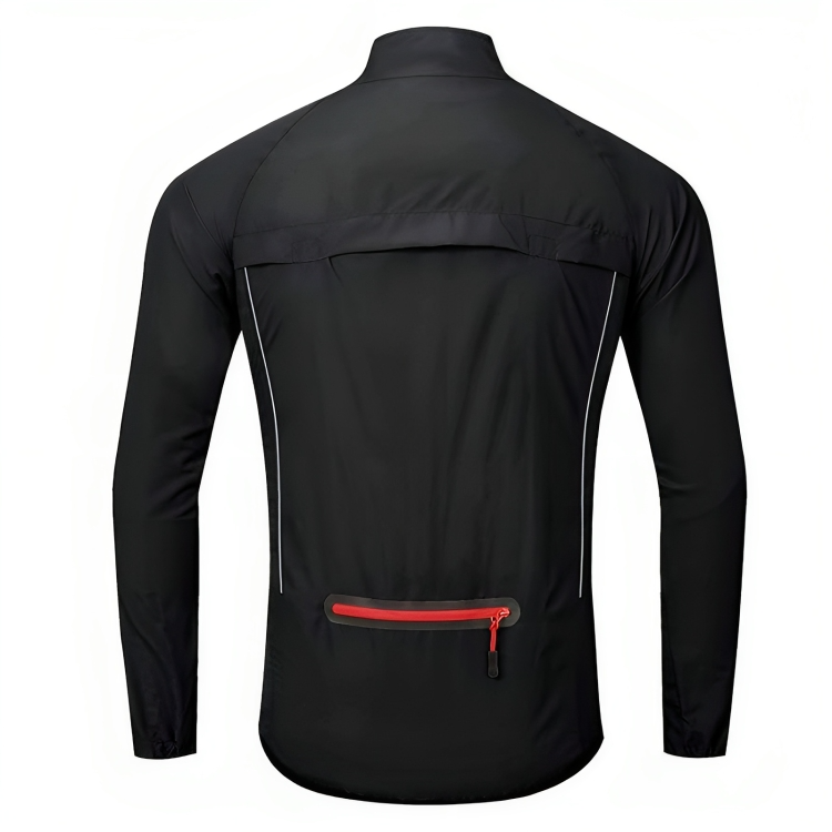 Atmungsaktive ReflectoRide Herren Radjacke, reflektierend, perfekt für Pendler und Radtouren.