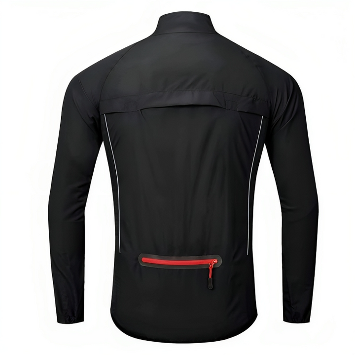 Atmungsaktive ReflectoRide Herren Radjacke, reflektierend, perfekt für Pendler und Radtouren.