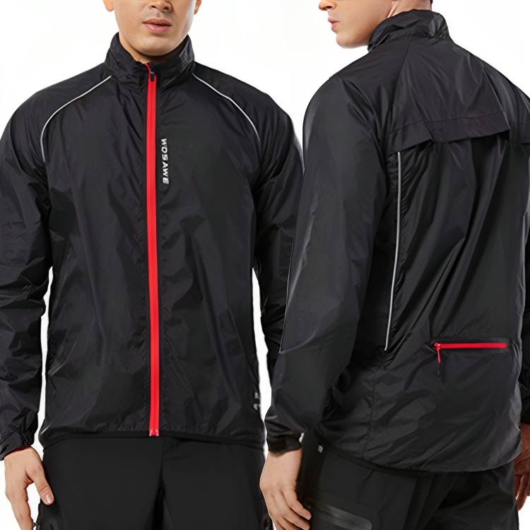 ReflectoRide Herren-Fahrradjacke mit hohen Reflektoren für mehr Sicherheit im Straßenverkehr.