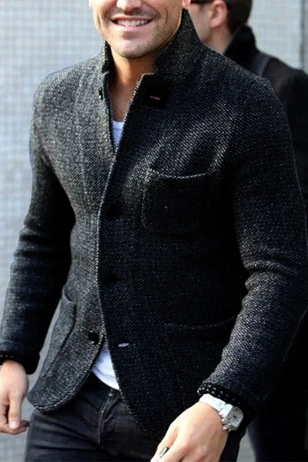 Casual Herren Weste für Herbst & Winter. Bequeme Retro Strickweste im Vintage-Design, ideal für Freizeit & Alltag.
