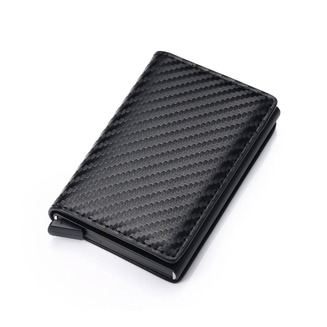 Vorderansicht der Herren SLIMLOCK RFID-Geldbörse, minimalistisches Design für Karten und Bargeld.