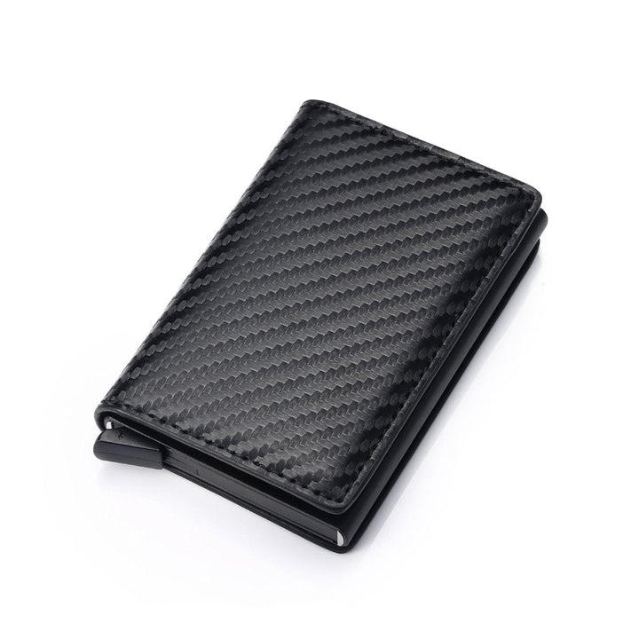 Vorderansicht der Herren SLIMLOCK RFID-Geldbörse, minimalistisches Design für Karten und Bargeld.