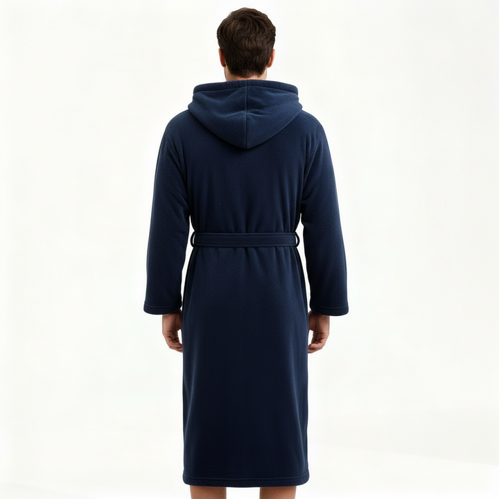 Bequemer Herren Bademantel mit Kapuze, ein ideales Geschenk für Männer und pure Entspannung.