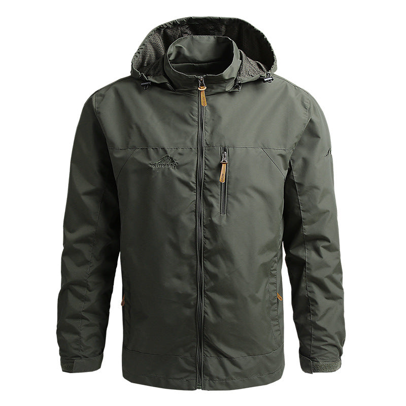 Herren Softshelljacke, winddicht, warm und stylisch, ideal für Outdoor-Abenteuer und Freizeit.