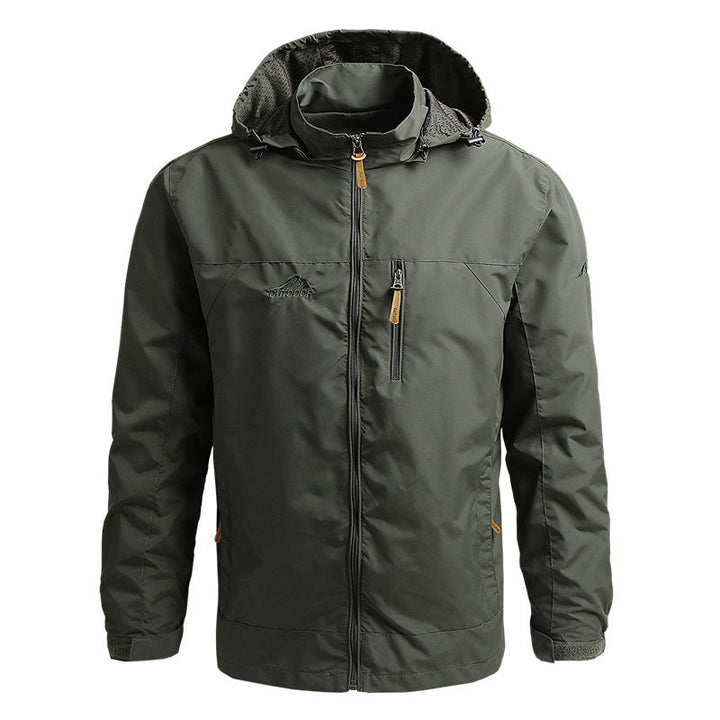 Herren Softshelljacke, winddicht, warm und stylisch, ideal für Outdoor-Abenteuer und Freizeit.