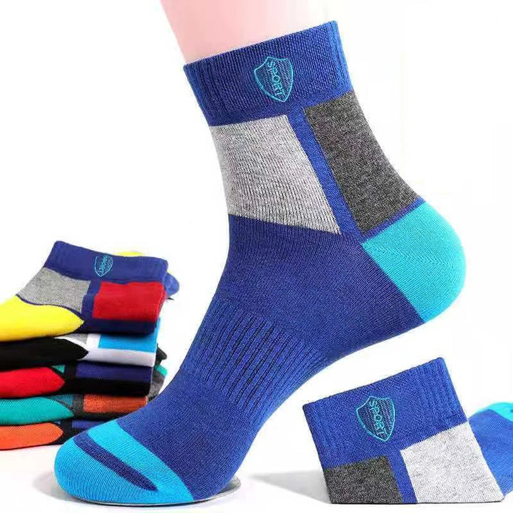 10 Paar Herren Sportsocken, rutschfest & komfortabel, als essentielles ganzjähriges Fuss-Accessoire.