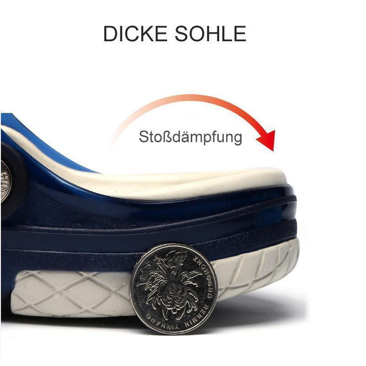 Rutschfeste Profilsohle der Herren Strandsandalen, robust und sicher für Outdoor-Aktivitäten und den Sommer.