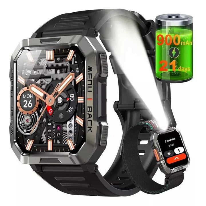 Herren TrailMate Smartwatch: Robuste Outdoor-Uhr mit GPS, wasserdicht & multifunktional für Abenteuer & Sport.