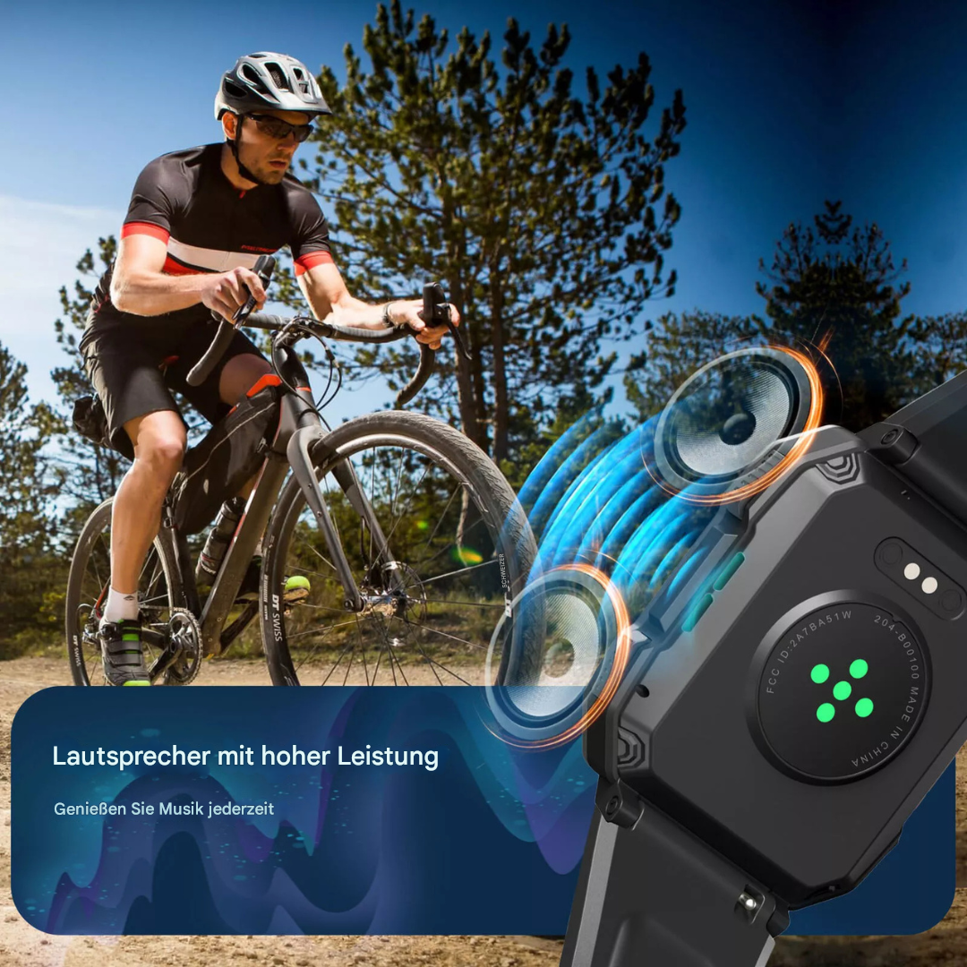 Stilvolle & robuste Herren TrailMate Smartwatch, die Funktionalität & maskulines Design für Outdoor vereint.