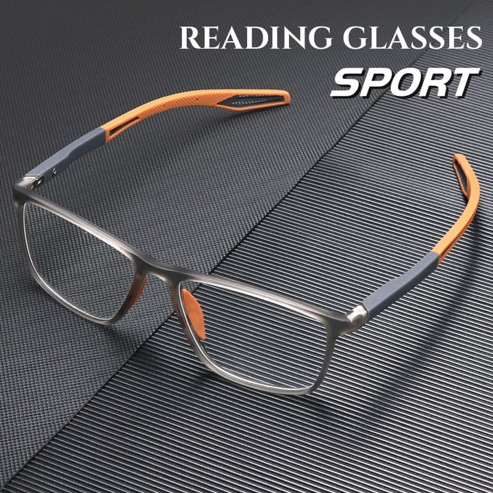 Herren Ultraleicht Progressive Lesebrille mit Blaulichtschutz für klare Sicht und Augenschutz.