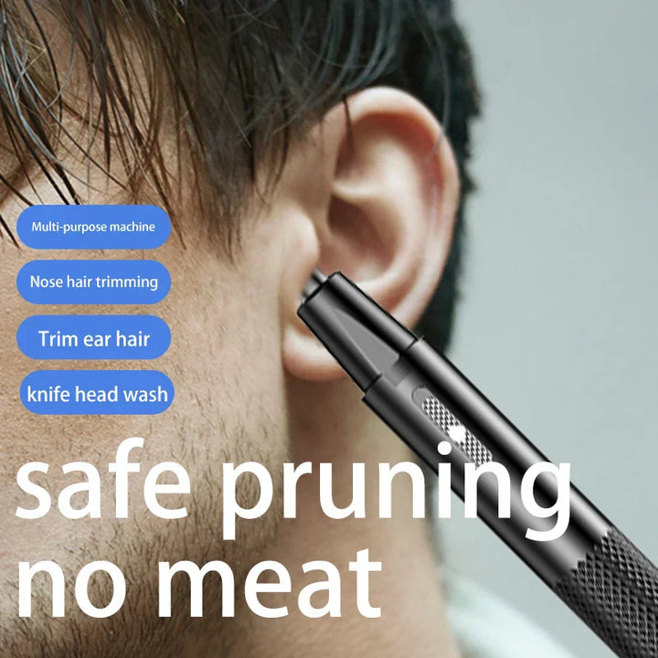Wiederaufladbarer Herren Nasenhaarschneider mit USB, effizienter Trimmer für präzise Körperpflege.