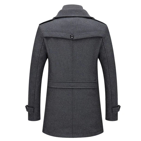 Herren Winddichter Eleganter Zweiteiliger Wintermantel, warm und stilvoll für Business & Freizeit.