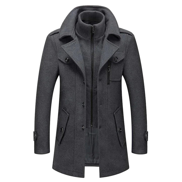 Warmer & winddichter Herren Wintermantel, eleganter Zweiteiler für maximalen Komfort in der Kälte.