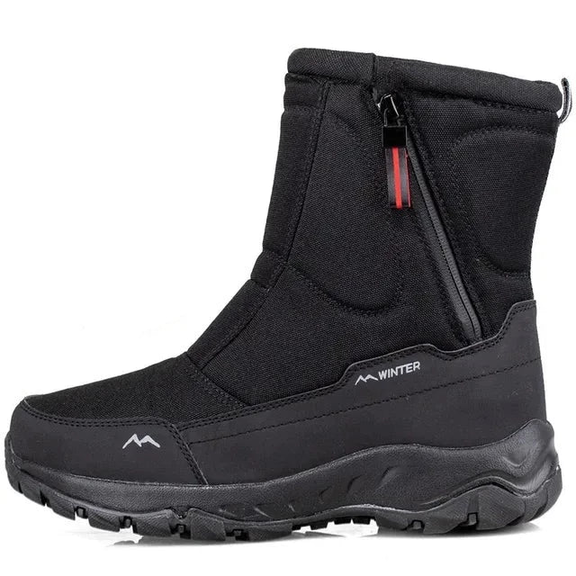 Funktionale Herren Outdoor Stiefel, wasserdicht, rutschfest und warm für kalte Wintertage.