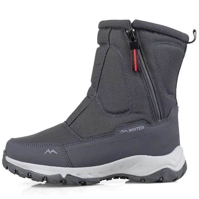 Bequeme Herren Winterstiefel mit Kälteschutz, wasserdicht & rutschfest, ideal für Schnee.